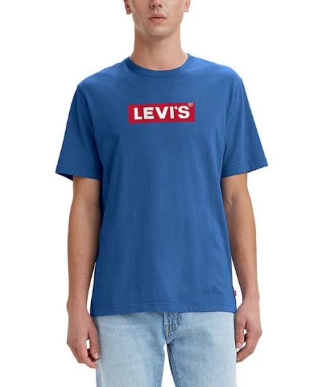 Футболка мужская Levi's с коротким рукавом 1159775345 (Синий, L)