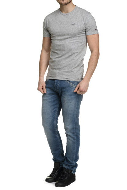 Мужская футболка Pepe Jeans London с логотипом 1159779842 (Серый, XL)