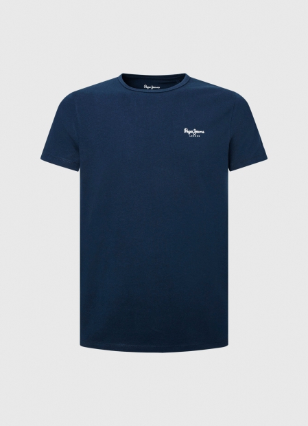 Мужская футболка Pepe Jeans London с логотипом 1159779847 (Синий, XL)