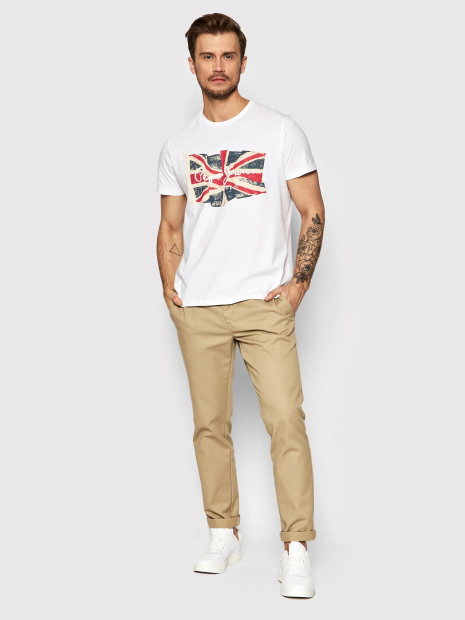 Чоловіча футболка Pepe Jeans London з принтом і логотипом оригінал