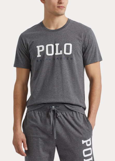 Футболка мужская Polo Ralph Lauren с логотипом 1159784565 (Серый, L)