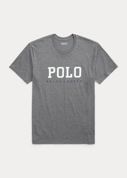 Футболка мужская Polo Ralph Lauren с логотипом 1159784565 (Серый, L)