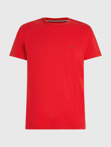 Эластичная мужская футболка Tommy Hilfiger с круглым вырезом 1159785880 (Красный, XXL)