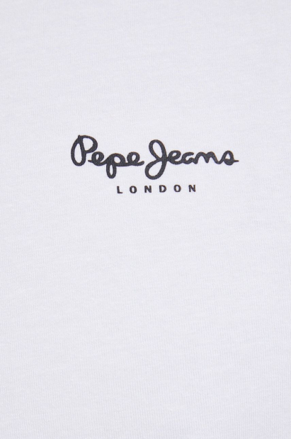 Мужская футболка Pepe Jeans London с логотипом 1159786115 (Белый, L)