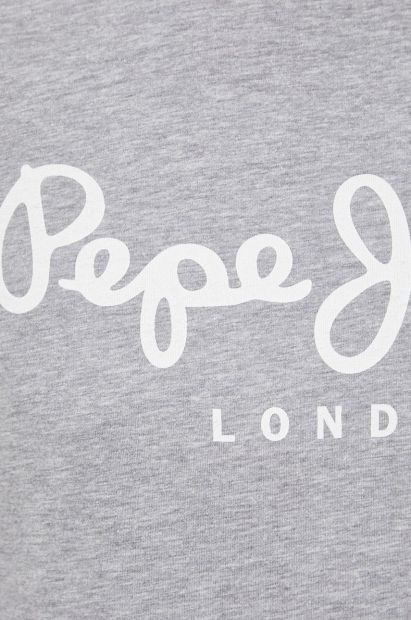 Мужская футболка Pepe Jeans London с логотипом 1159786134 (Серый, M)