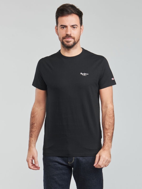 Мужская футболка Pepe Jeans London с логотипом 1159786264 (Черный, L)
