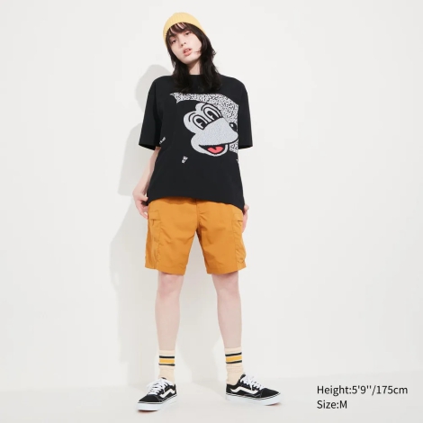 Футболка UNIQLO Mickey x Keith Haring 1159787259 (Черный, M)