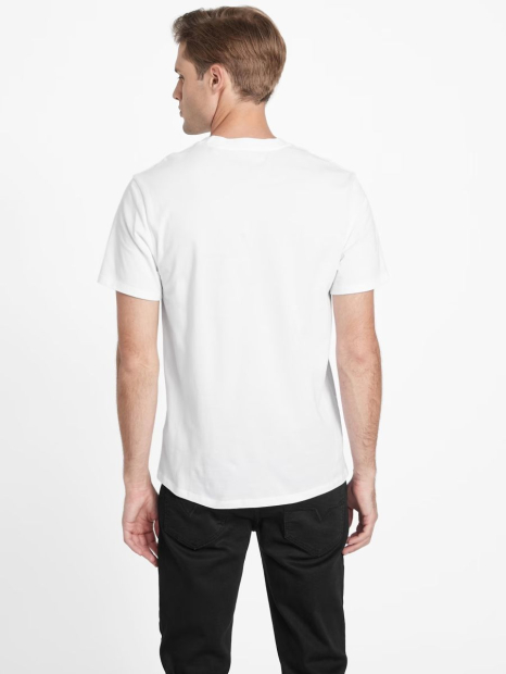 Мужская футболка Guess с рисунком 1159788004 (Белый, M)