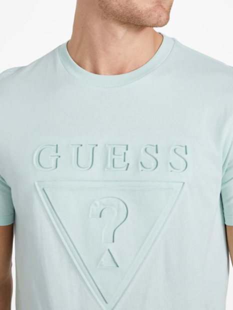 Чоловіча футболка Guess з тисненим логотипом оригінал