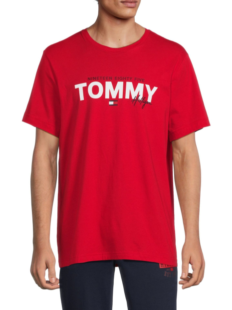 Мужская футболка Tommy Hilfiger с логотипом 1159788808 (Красный, XL)