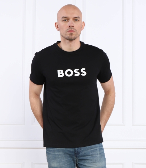 Футболка чоловіча BOSS by Hugo Boss з логотипом оригінал