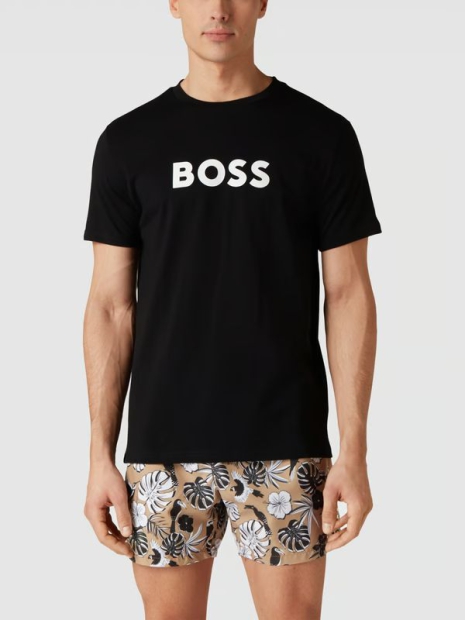 Футболка чоловіча BOSS by Hugo Boss з логотипом оригінал