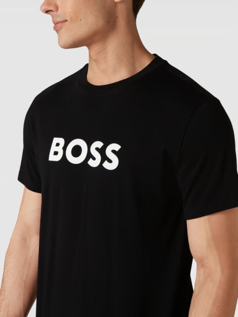 Футболка мужская BOSS by Hugo Boss с логотипом 1159793783 (Черный, XL)