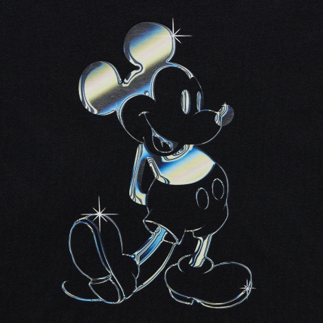 Футболка UNIQLO з малюнком Mickey Stands оригінал 1159791103 (Чорний, XXL)
