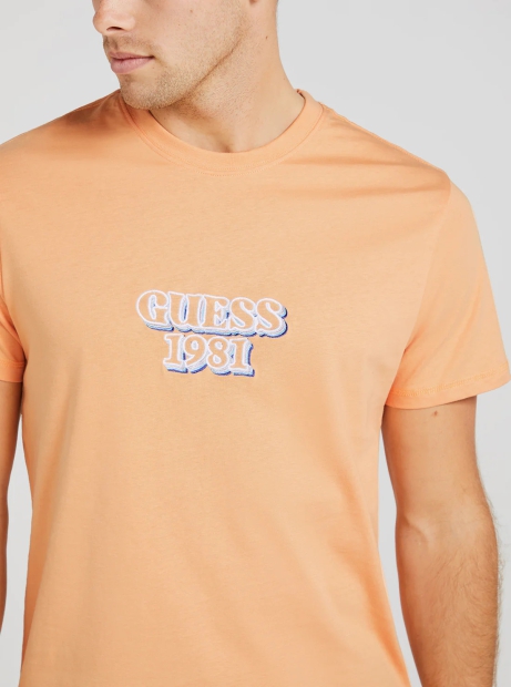 Мужская футболка Guess с логотипом 1159791700 (Оранжевый, XL)