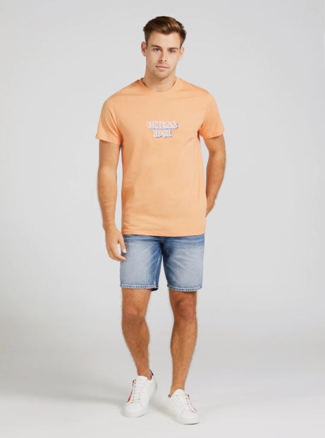Мужская футболка Guess с логотипом 1159797199 (Оранжевый, M)