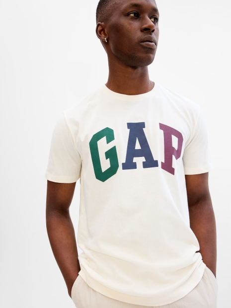 Футболка мужская GAP с логотипом 1159791760 (Молочный, M)