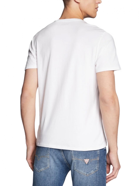 Чоловіча футболка Guess з оксамитовим логотипом оригінал