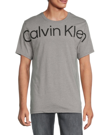 Мужская футболка Calvin Klein с логотипом 1159792941 (Серый, L)