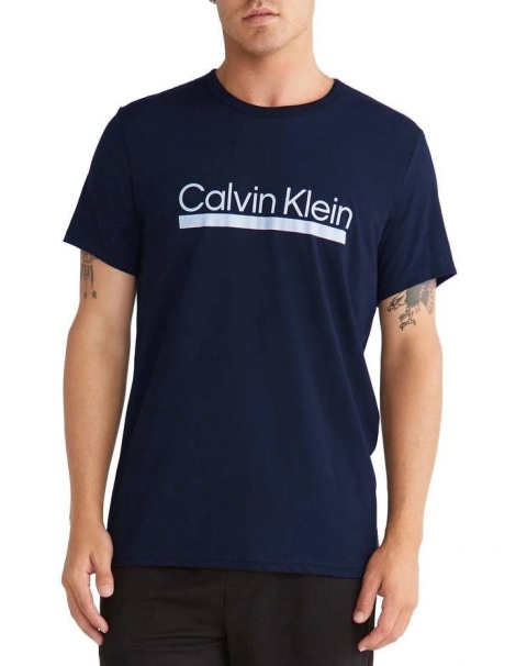 Мужская футболка Calvin Klein с логотипом 1159792947 (Синий, L)