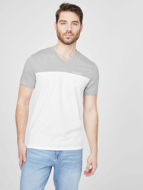 Мужская футболка Guess 1159796501 (Белый, XL)