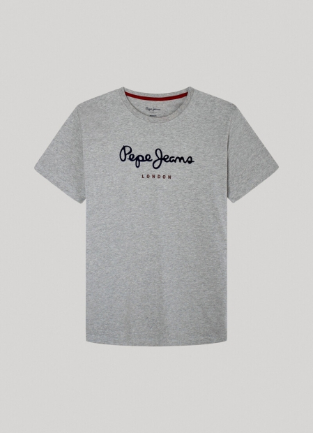 Мужская футболка Pepe Jeans London с логотипом 1159809438 (Серый, XL)