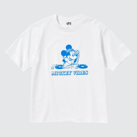 Футболка UNIQLO з малюнком Mickey Stands 1159793868 (Білий, XXL)