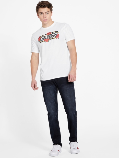 Чоловіча футболка Guess з логотипом 1159794132 (Білий, L)
