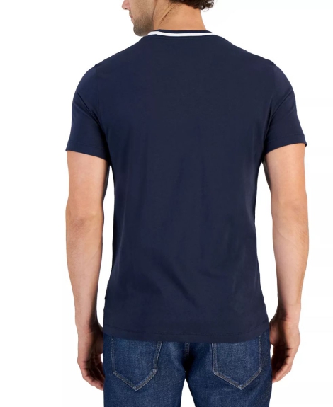 Мужская футболка Michael Kors с рисунком 1159794833 (Синий, L)