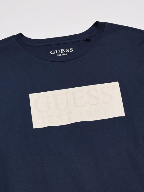 Чоловіча футболка Guess з логотипом 1159794743 (Білий/синій, XXL)