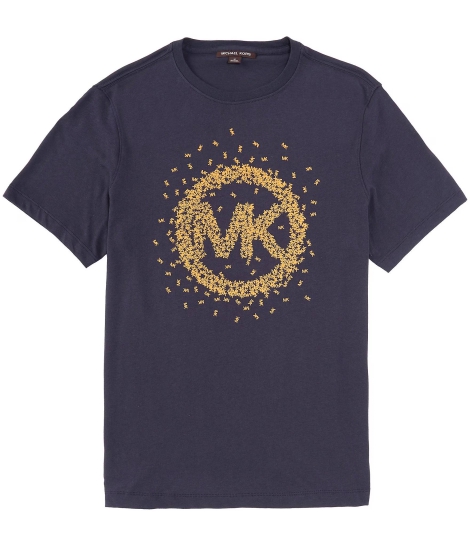 Мужская футболка Michael Kors с логотипом 1159795131 (Синий, M)