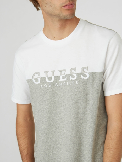 Мужская футболка Guess с логотипом 1159794884 (Серый, M)