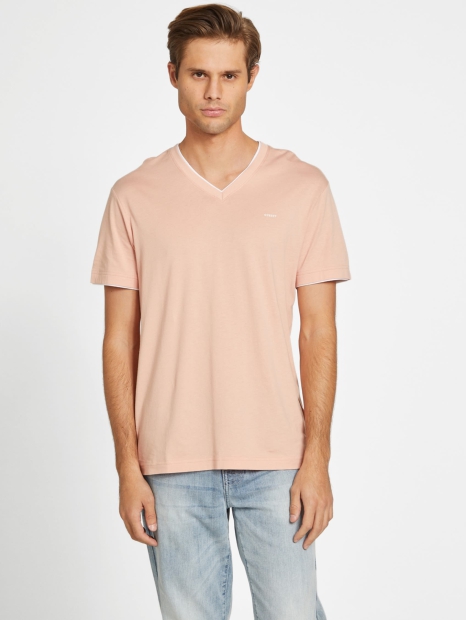 Чоловічі футболки з логотипом 1159795073 (Рожевий, XXL)