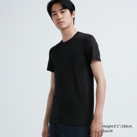 Чоловічі футболки UNIQLO з технологією HEATTECH 1159795814 (Чорний, XXXL)