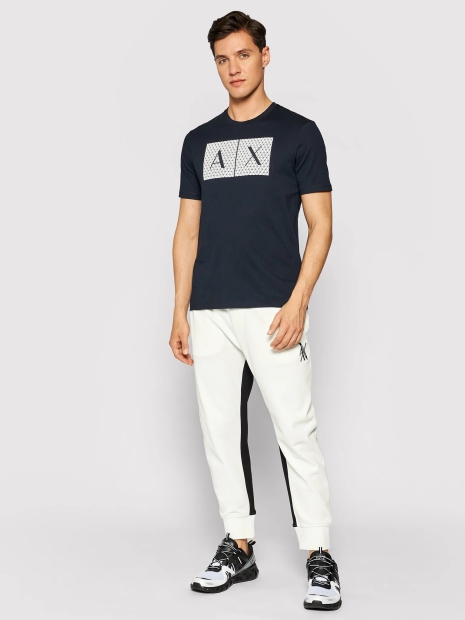 Футболка Armani Exchange с логотипом 1159795838 (Синий, XL)