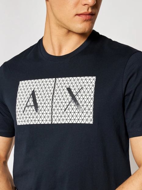 Футболка Armani Exchange с логотипом 1159795838 (Синий, XL)