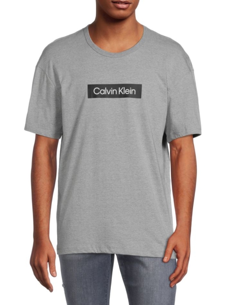 Мужская футболка Calvin Klein с логотипом 1159795912 (Серый, L)