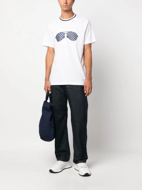 Мужская футболка Michael Kors с рисунком 1159796306 (Белый, XL)