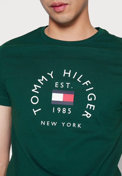 Чоловічі футболки з логотипом Tommy Hilfiger 1159796190 (Зелений, XXXL)