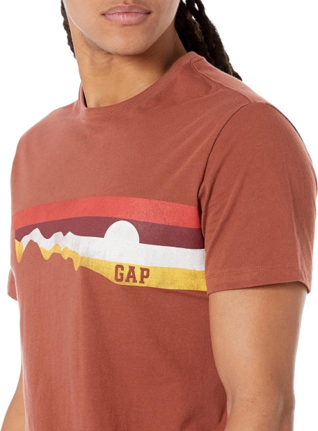 Футболка мужская GAP 1159797154 (Коричневый, XS)