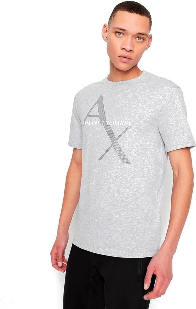 Футболка Armani Exchange с логотипом 1159797585 (Серый, M)