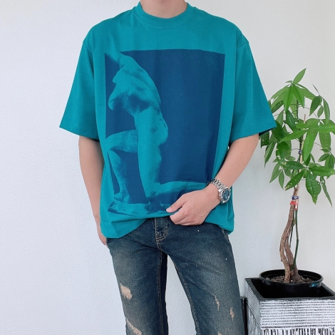 Стильная футболка Calvin Klein с принтом 1159797744 (Зеленый, XL)