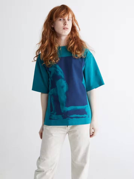 Стильная футболка Calvin Klein с принтом 1159797744 (Зеленый, XL)