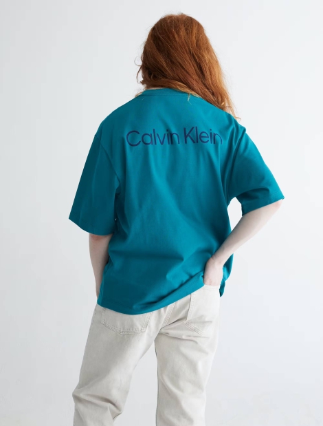 Стильна футболка Calvin Klein з принтом 1159797743 (Зелений, M)