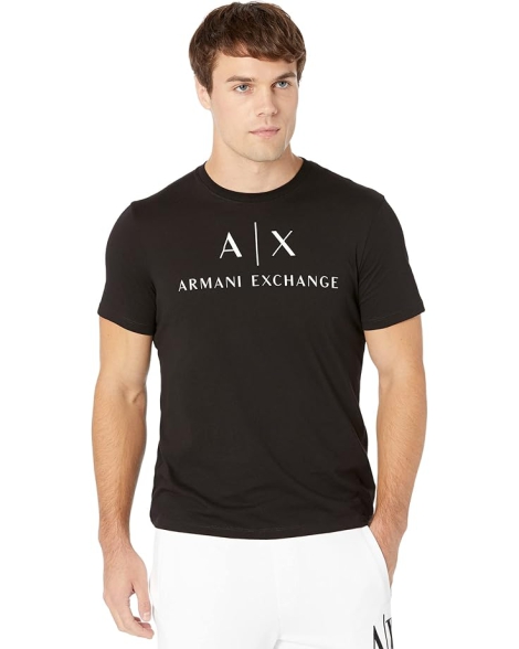 Футболка Armani Exchange с логотипом 1159798290 (Черный, S)