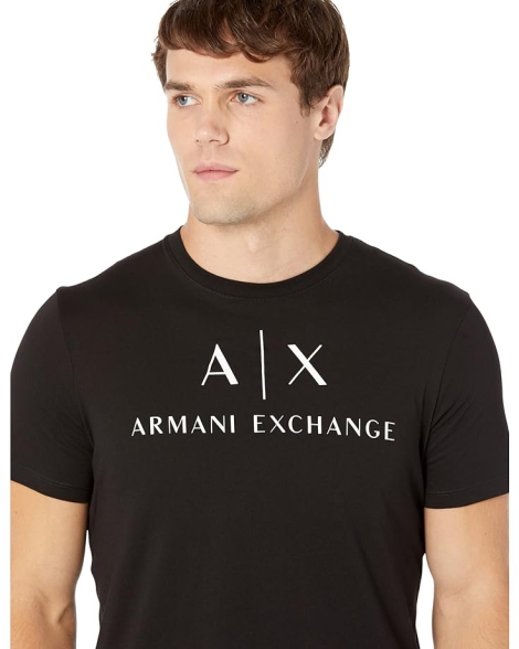 Футболка Armani Exchange с логотипом 1159798290 (Черный, S)