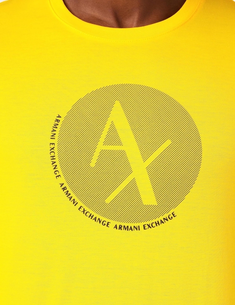 Футболка Armani Exchange з логотипом 1159799657 (Жовтий, XXL)