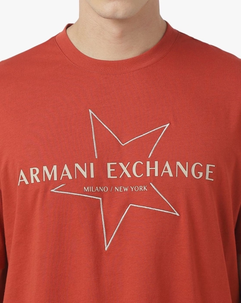 Футболка Armani Exchange з логотипом 1159800253 (червоний, XL)