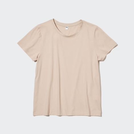 Футболка UNIQLO 1159801882 (Бежевый, L)