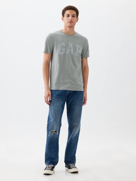 Футболка мужская GAP с логотипом 1159802570 (Серый, XL)